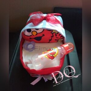 Elmo baby shower diaper bassinet